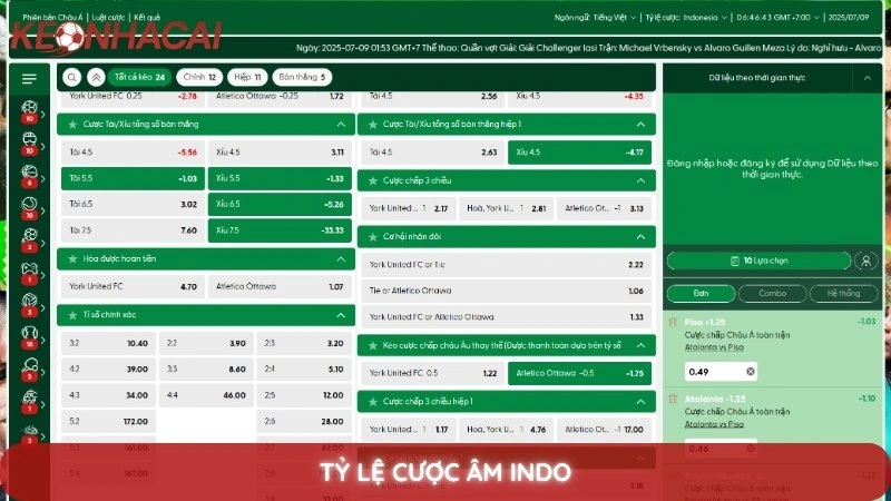 Kèo Indonesia là gì? Cách đọc tỷ lệ cược Indo chuẩn nhất 3 Tỷ lệ cược âm Indo